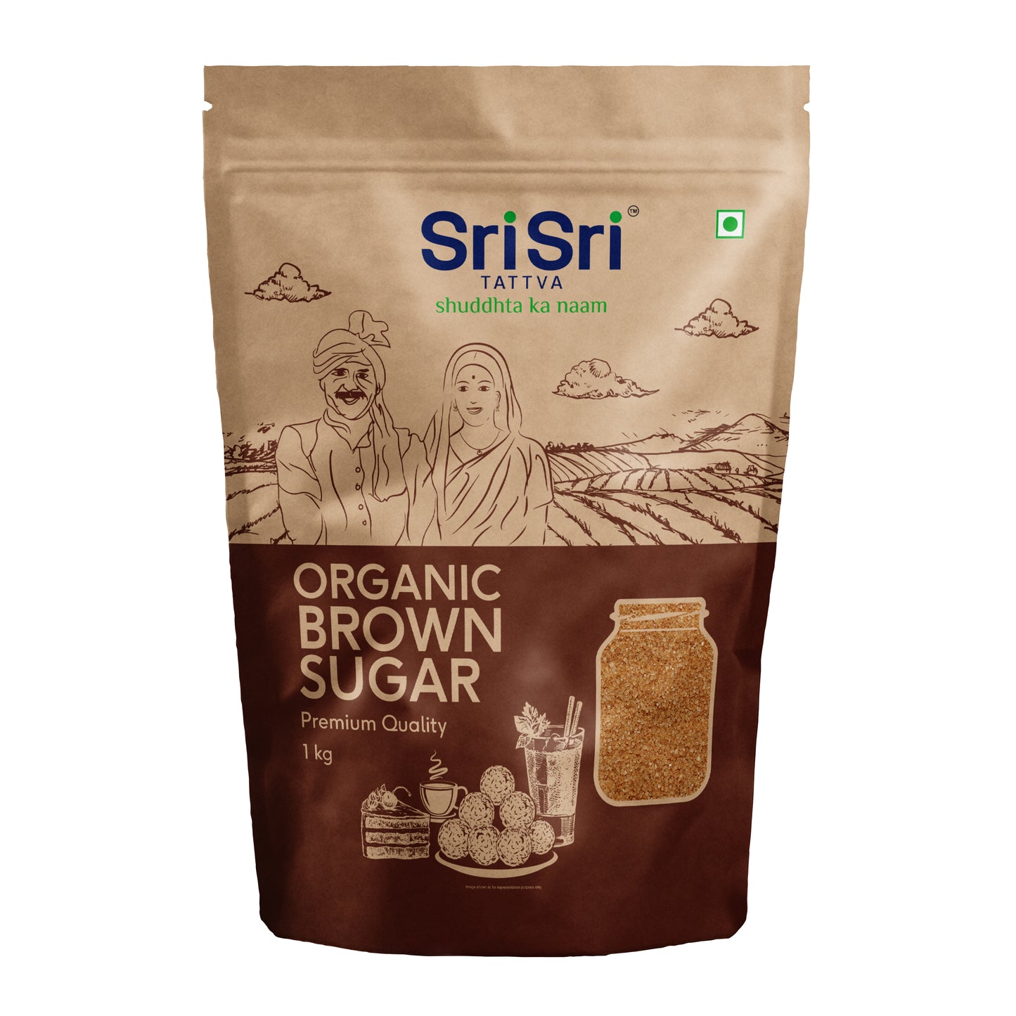Staple Basket (Cow's Premium Ghee, Organic Brown Sugar, Whole Wheat Atta)