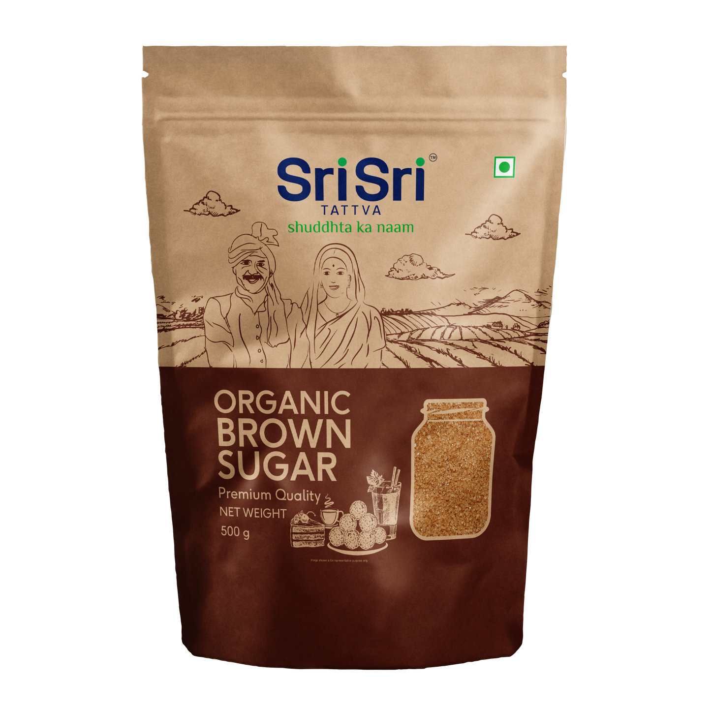 Organic Brown Sugar, 500 g