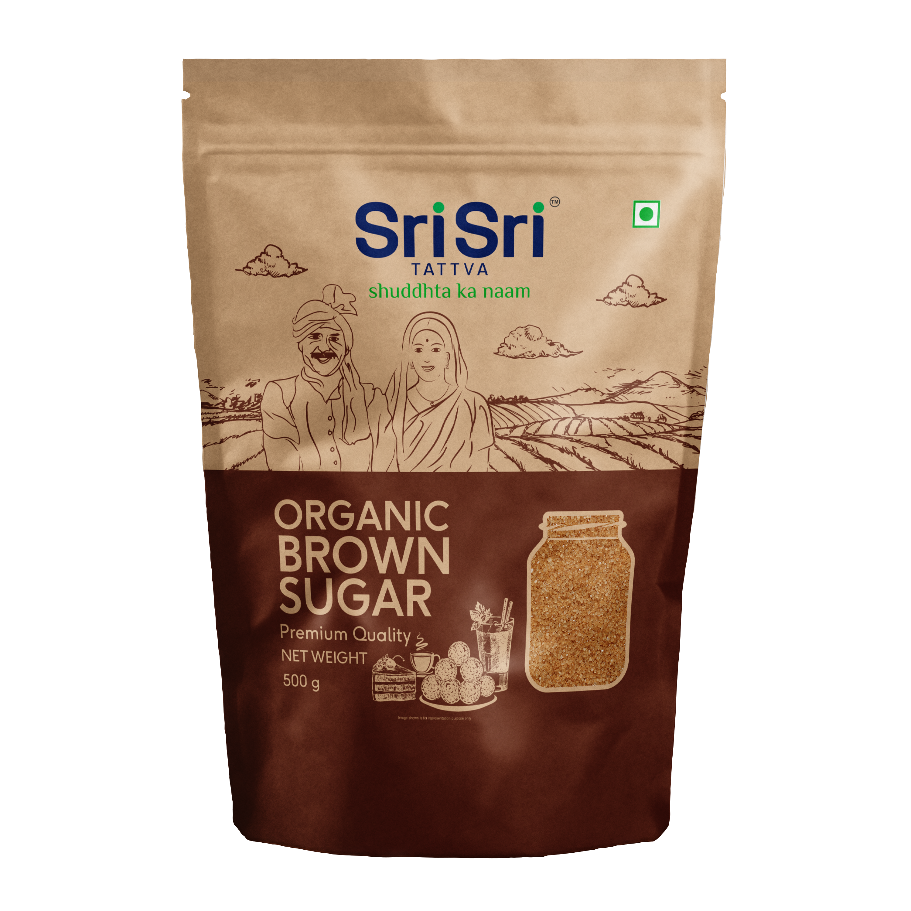 Organic Brown Sugar, 500 g