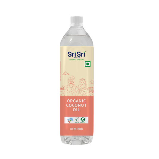 Organic Coconut Oil Bottle - Cold Pressed | Unrefined | 500 ml