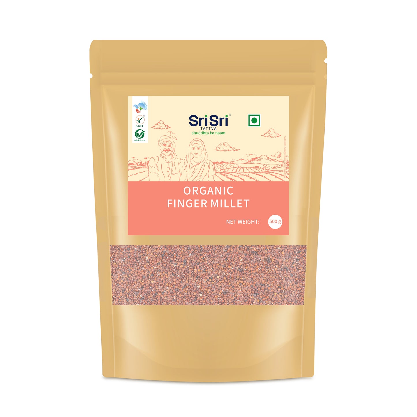 Organic Finger Millet (Ragi), 500 g