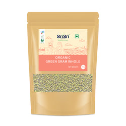 Org Green Gram Whole (Sabut Moong Dal), 500g - Organic Staples & Millets 