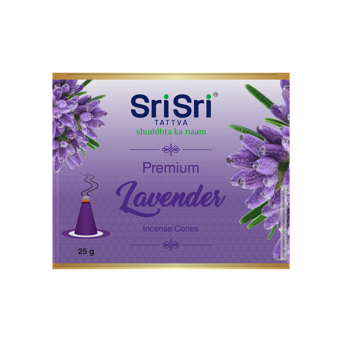 Premium Lavendar Incense Cones For Pooja | 12 Dhoop Cones | Fragrances – Natural Lavendar | Free Stand | 25 g