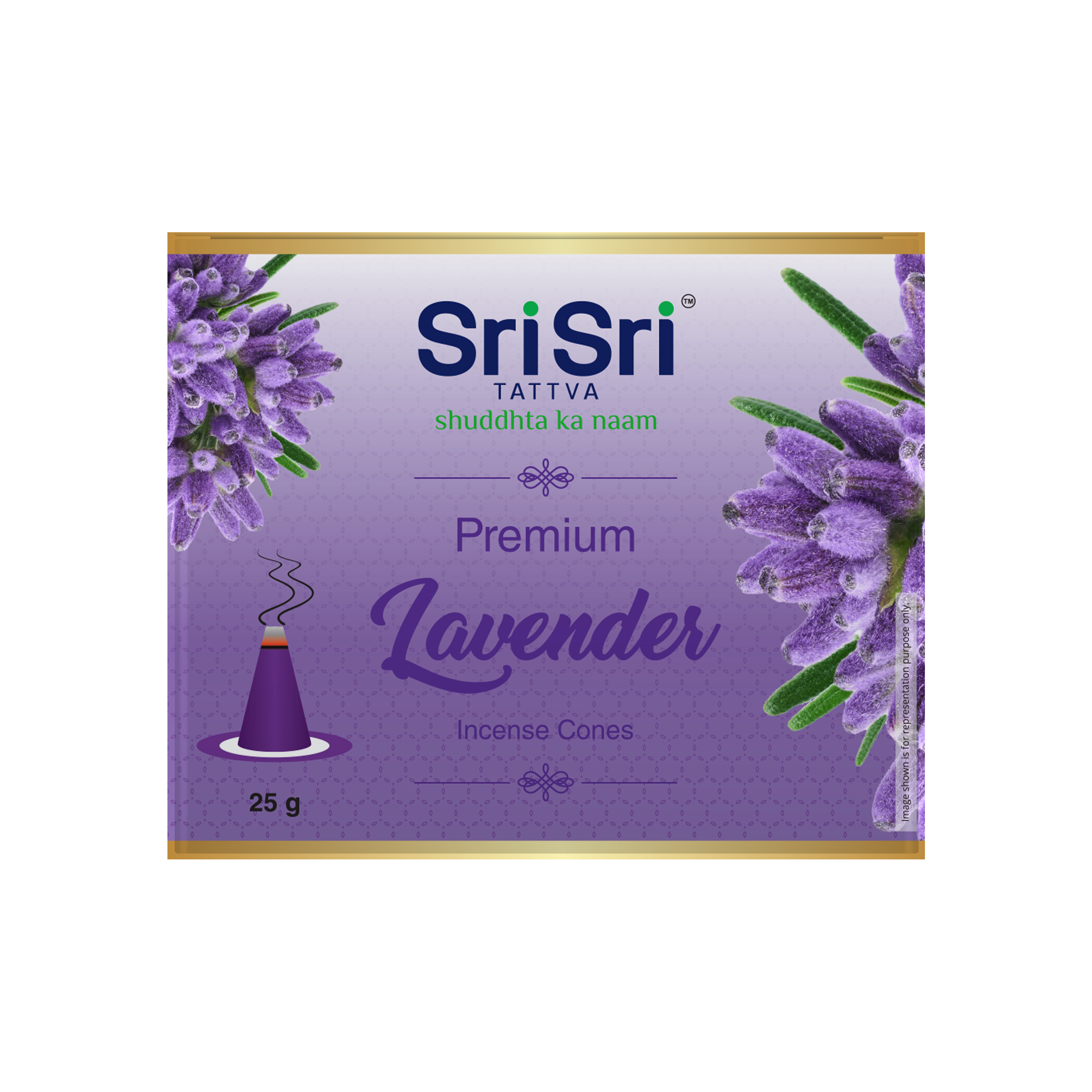 Premium Lavendar Incense Cones For Pooja | 12 Dhoop Cones | Fragrances – Natural Lavendar | Free Stand | 25 g