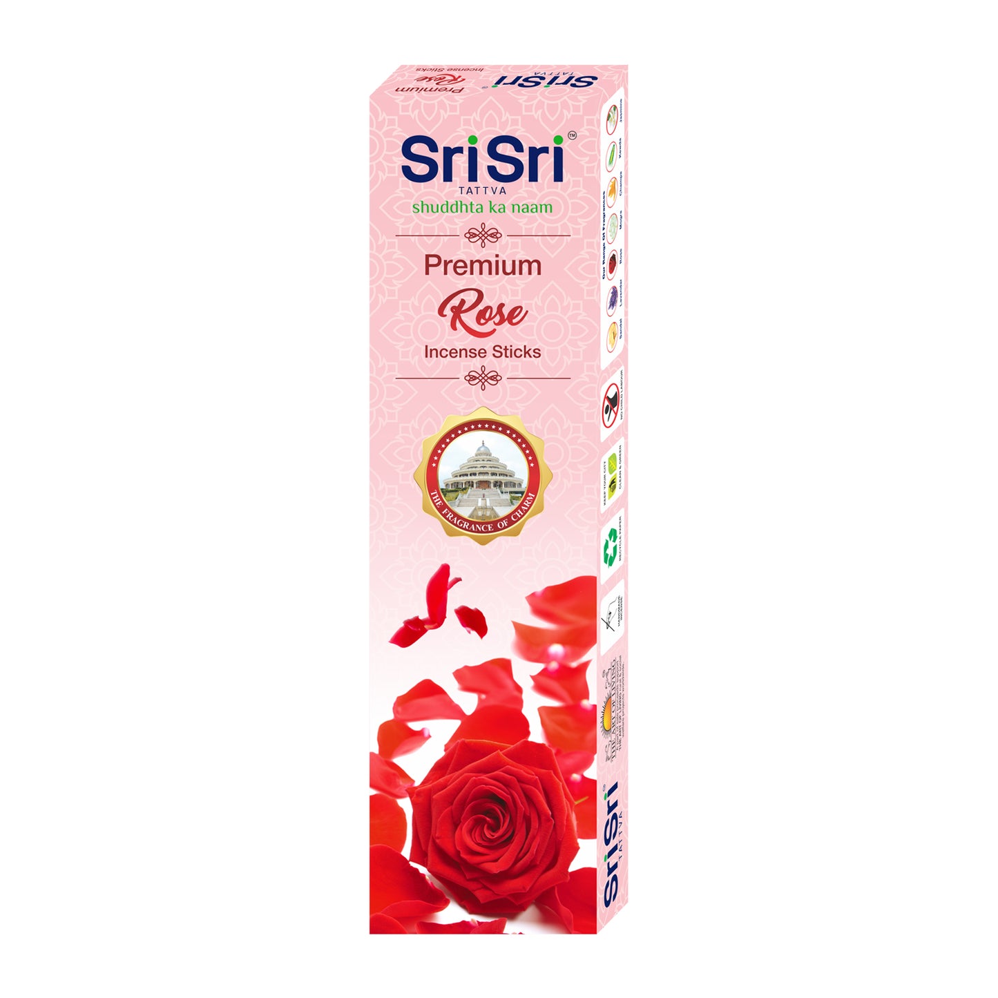 Premium Rose Incense Sticks For Pooja | 55 Agarbatti Sticks | Fragrances – Natural Rose | 100 g