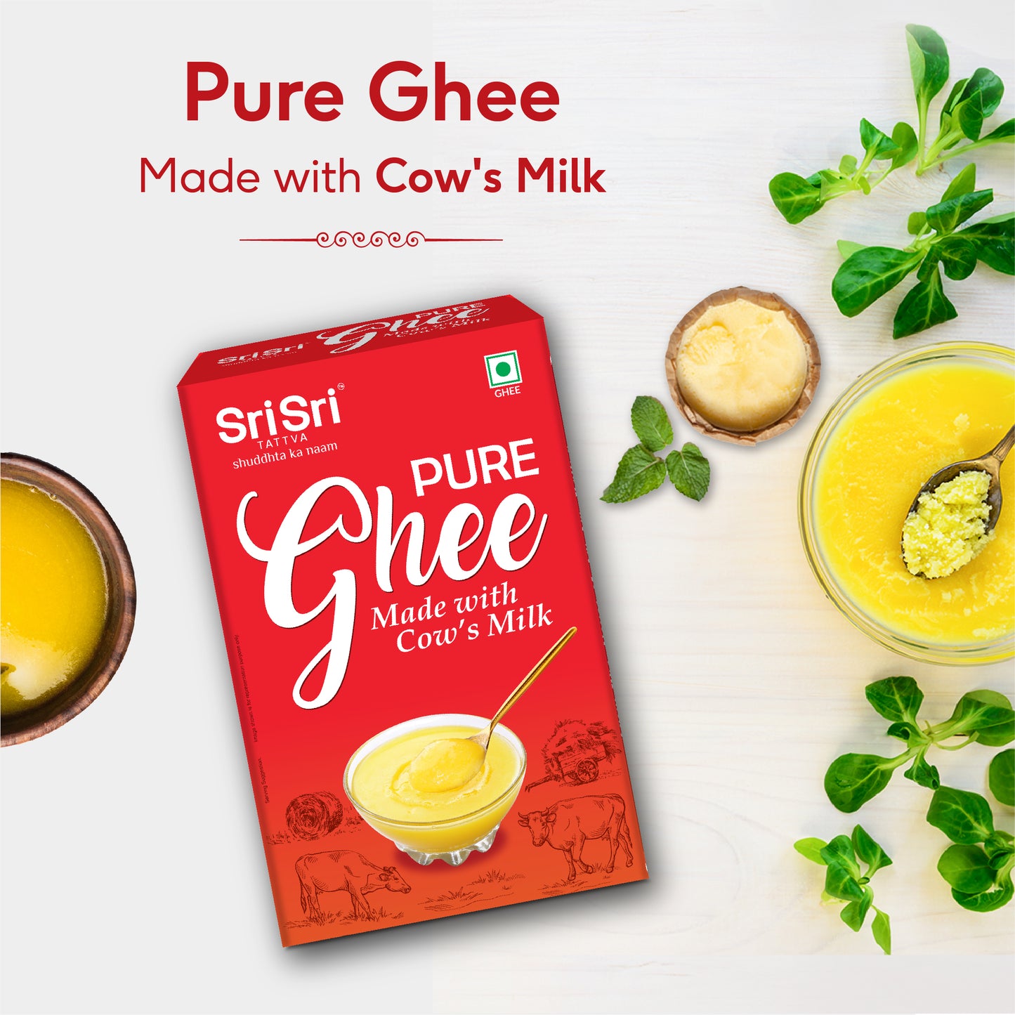 Pure Ghee 1 L | Made with Cow's Milk