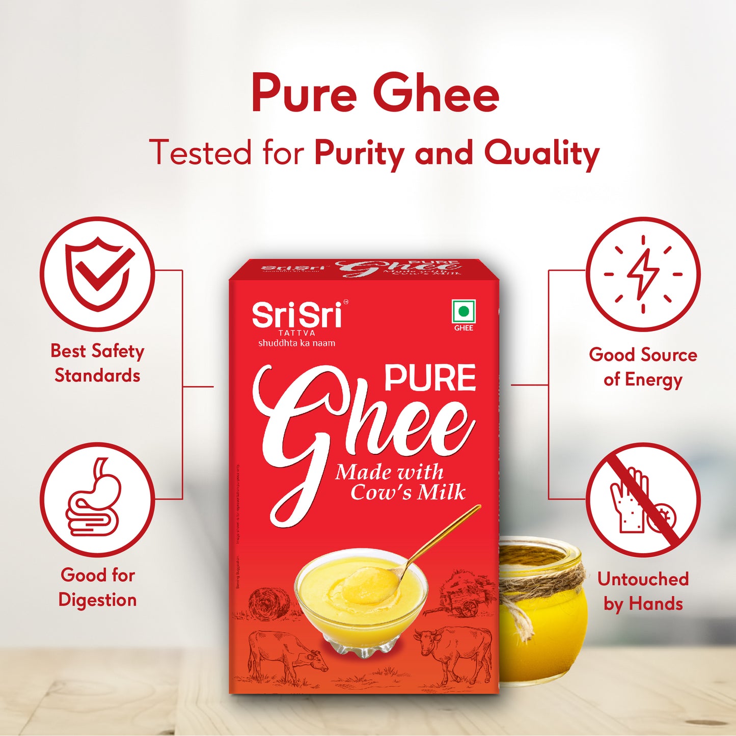 Pure Ghee 1 L | Made with Cow's Milk