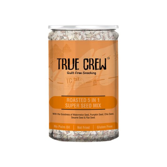 TRUE CREW Roasted 5 in 1 Super Seed Mix Bottle 200 g