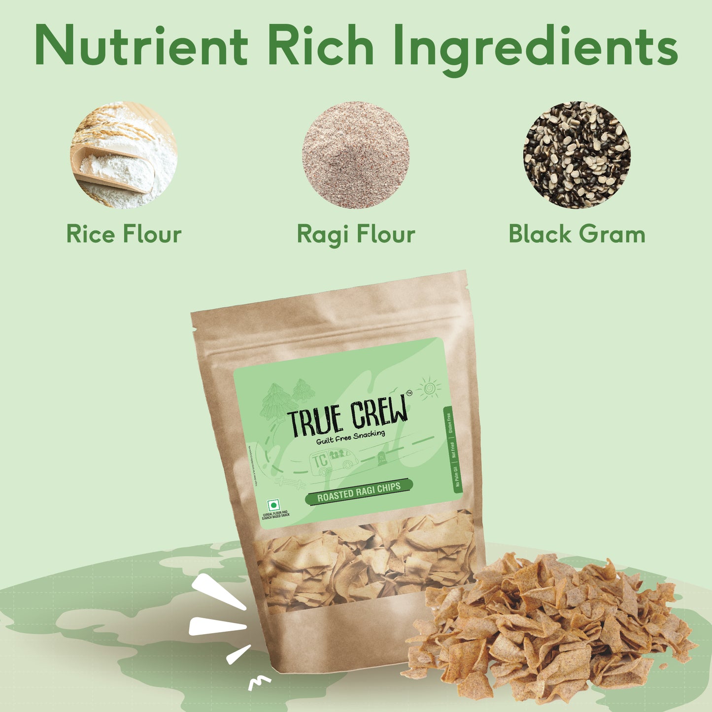 TRUE CREW - Ragi Chips 125g