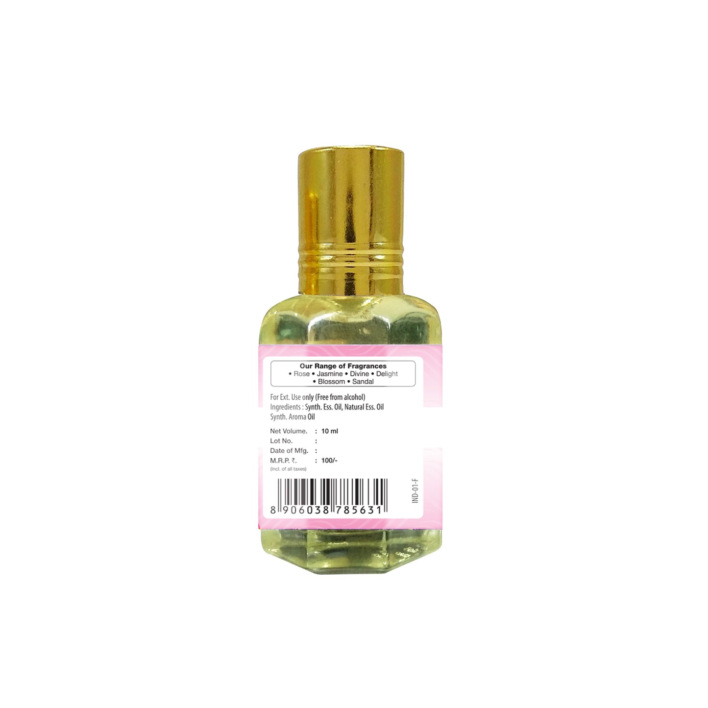 Aroma - Rose - Roll on Perfume, 10 ml