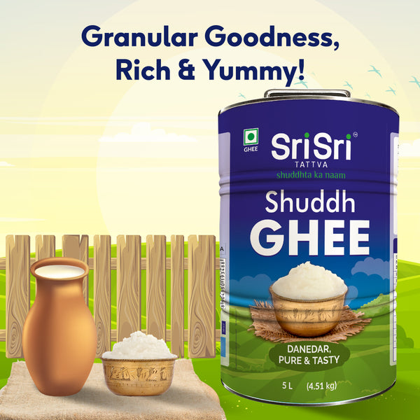 Shuddh Ghee - Danedar, Pure & Tasty, 5 L