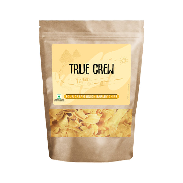 True Crew - Sour Cream Onion Barley Chips, 125 g