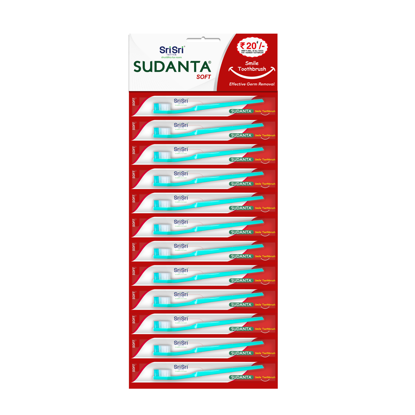 Sudanta Smile Toothbrush | Pack of 12