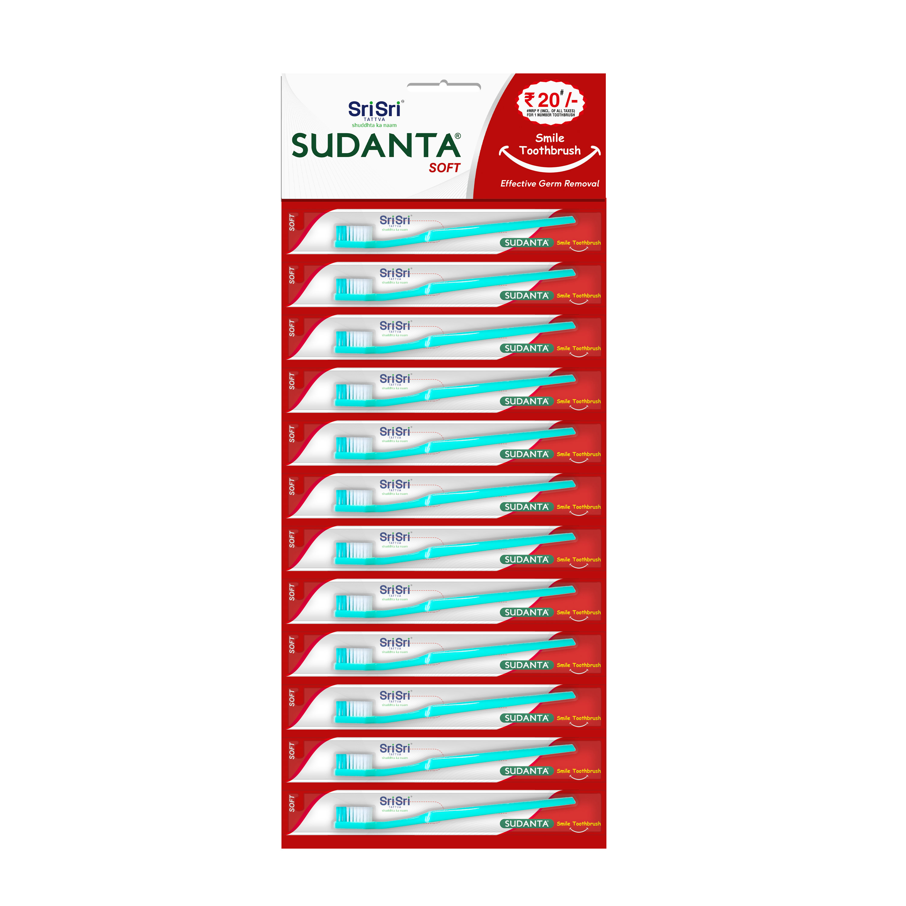 Sudanta Smile Toothbrush | Pack of 12