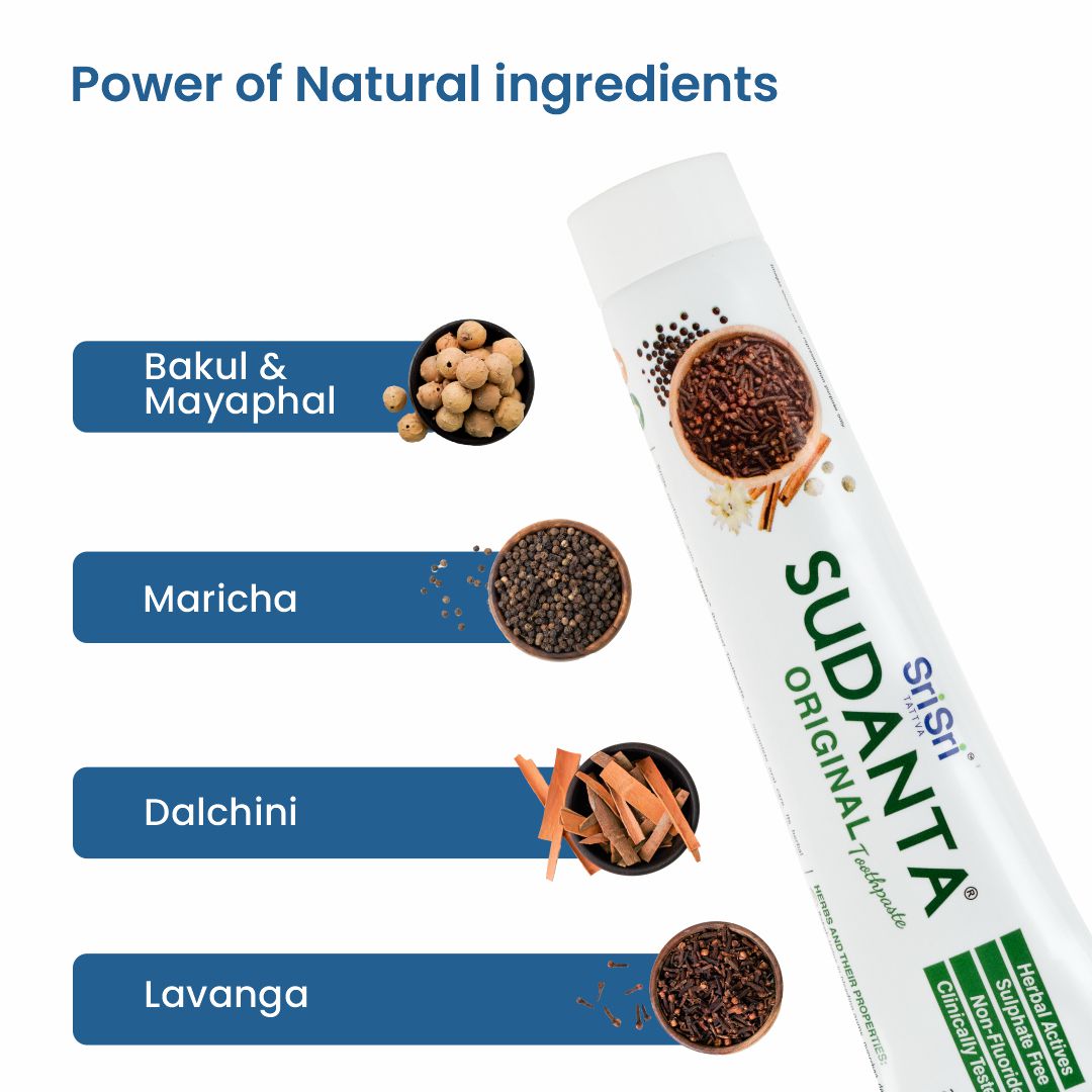 Sudanta Original Toothpaste | Non - Fluoride | 100% Vegetarian | 200 g