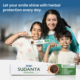 Sudanta Toothpaste - Non - Fluoride - 100% Vegetarian 200g – Sri Sri Tattva