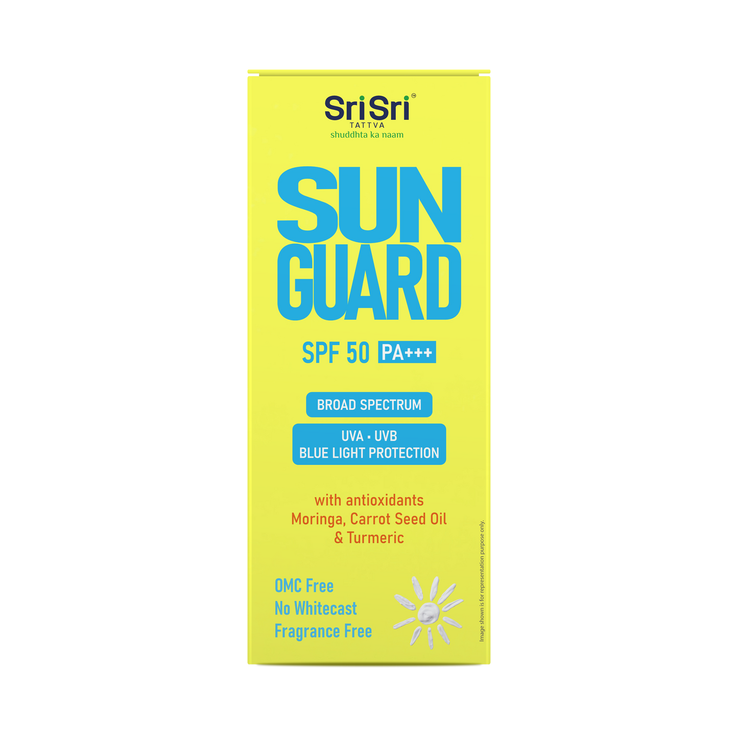 Sunguard, SPF 50 PA +++ | With Anti Oxidants Moringa, Carrot Seed Oil & Turmeric | 50 g