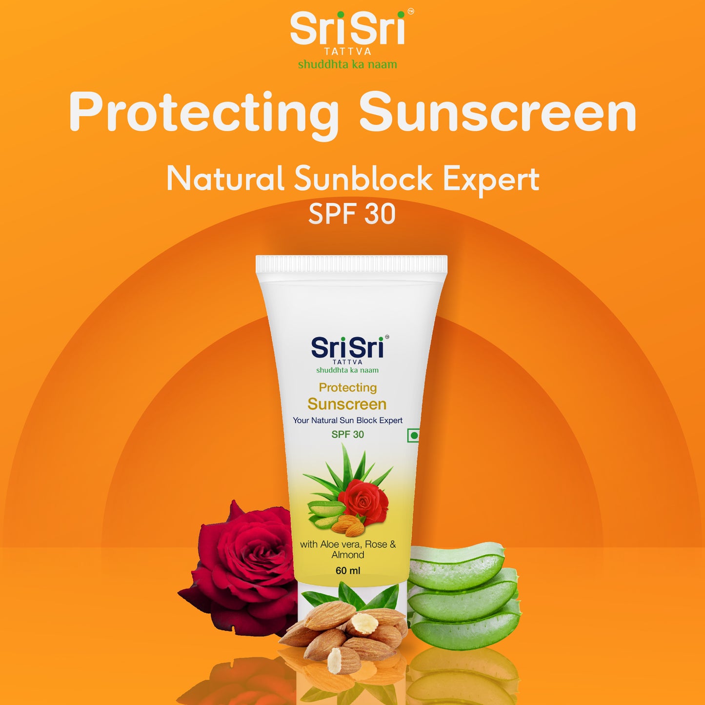 Protecting Sunscreen Cream - Natural Sun Block Expert, 60 ml