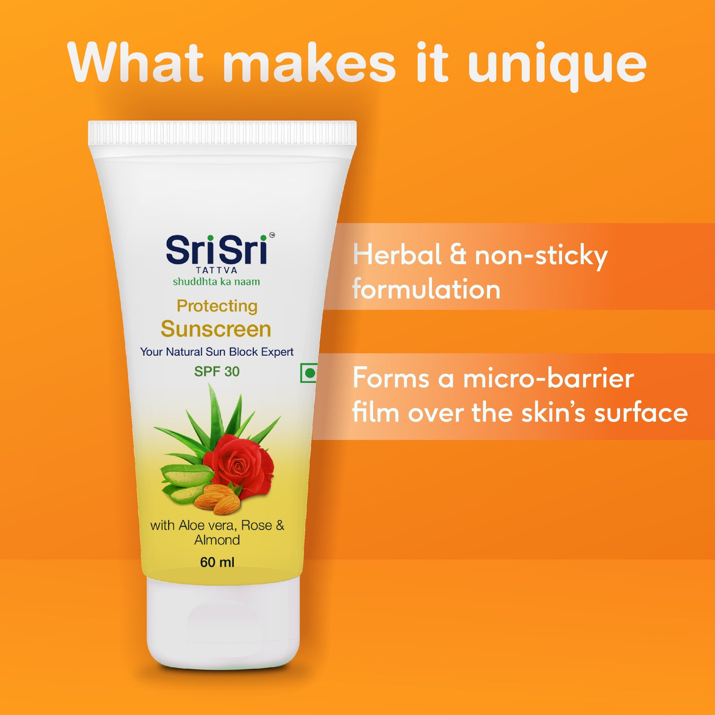 Protecting Sunscreen Cream - Natural Sun Block Expert, 60 ml
