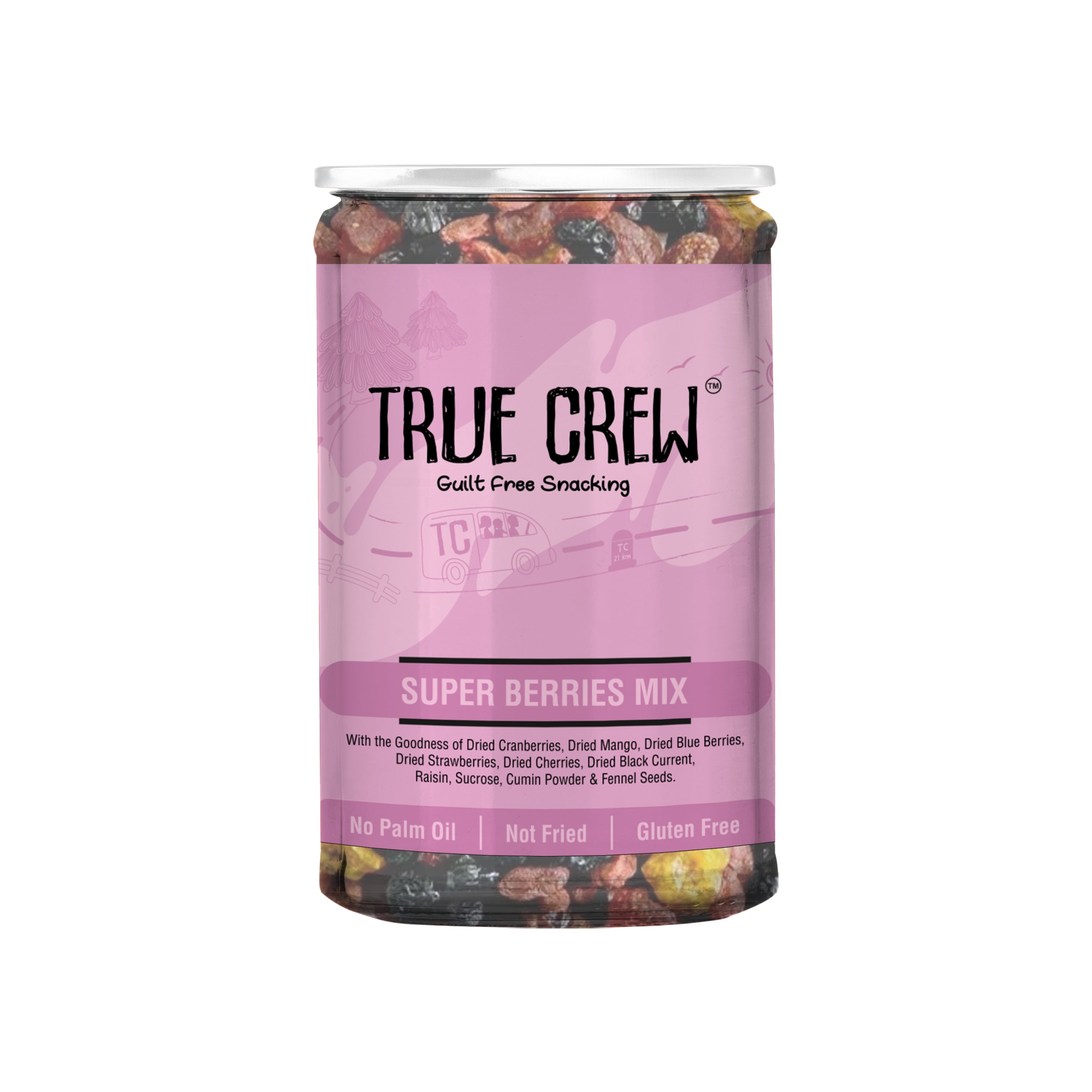 TRUE CREW Super Berries Mix 120 g Jar