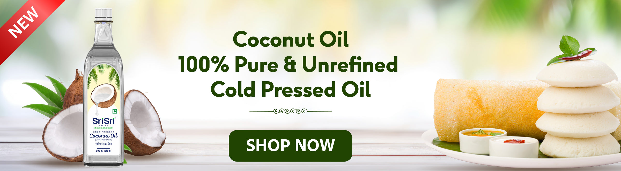 Web banner coconut oil
