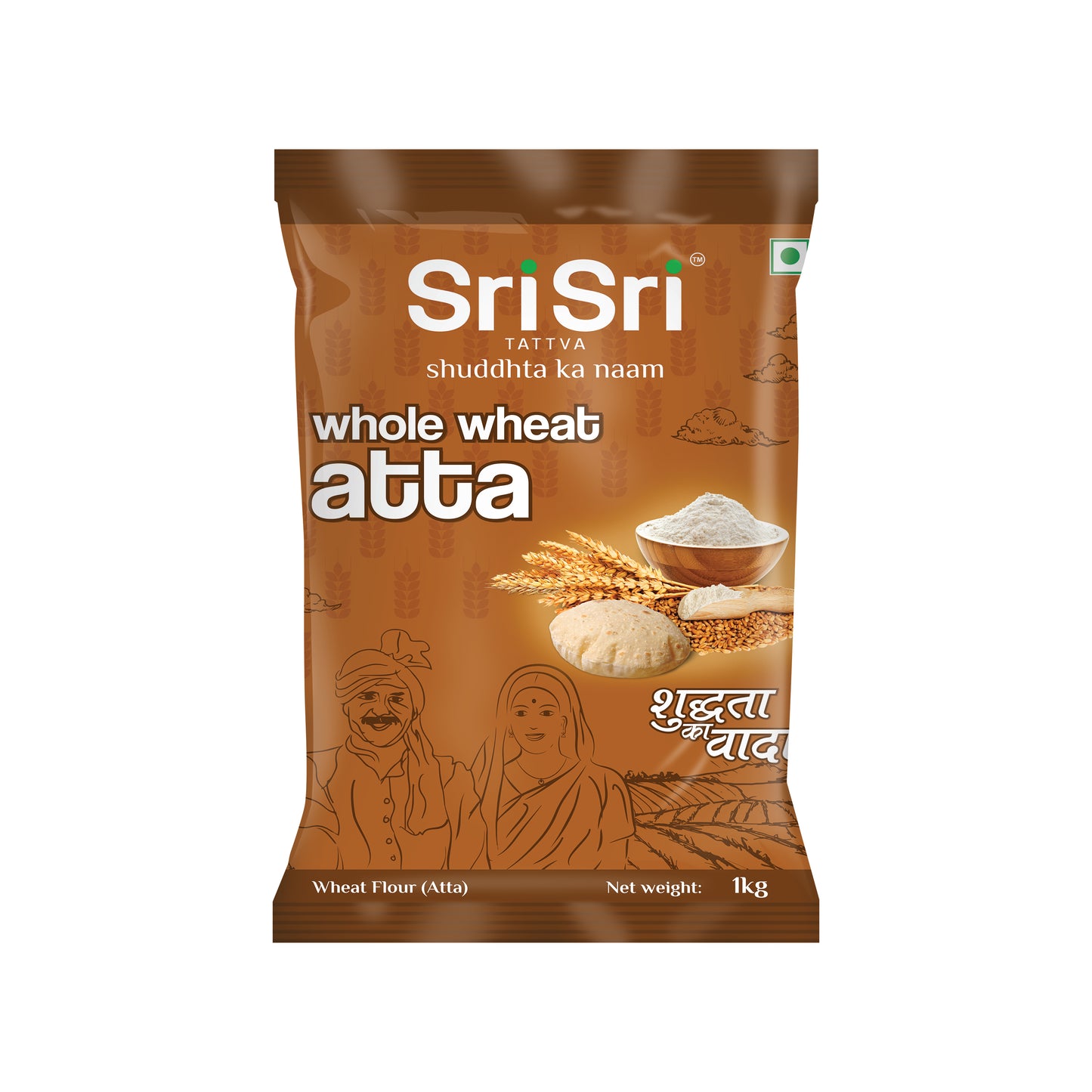 Whole Wheat Atta, 5 +1 Kg (6 Kg Combo)