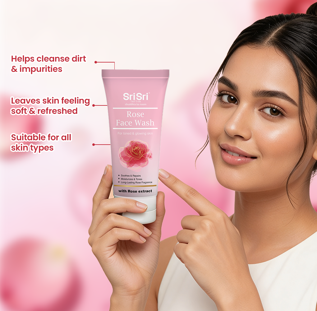Rose Face Wash - For Toned & Glowing Skin, 100 ml