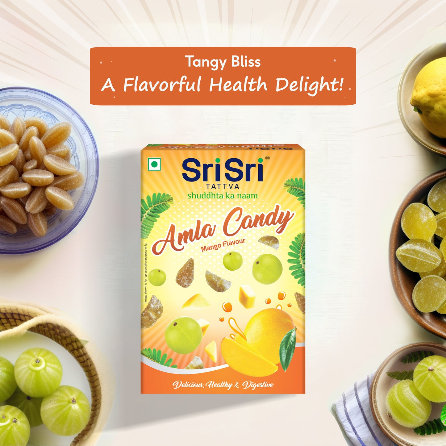 Amla Candy - Mango Flavoured - Delicious Healthy & Digestive, 400 g