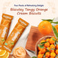 Biscutey Orange Creme, 60 g (Pack of 4)