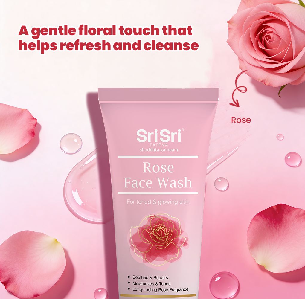 Rose Face Wash - For Toned & Glowing Skin, 100 ml