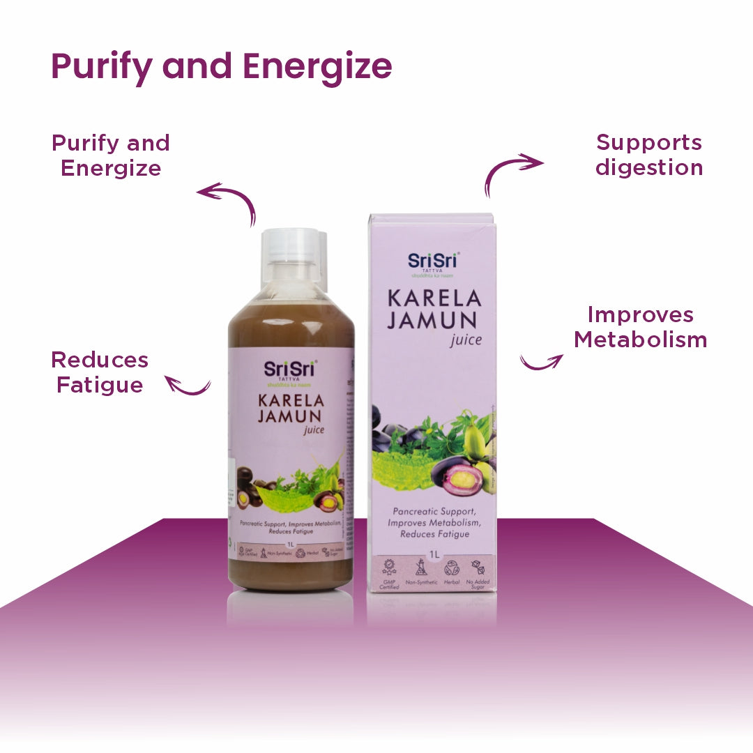 Karela Jamun Juice | Supports Metabolic Balance, Energy & Overall Wellness | 1 L