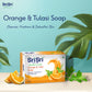 Orange & Tulasi Soap - Cleanses,Freshens & Detoxifies Body, 100 g