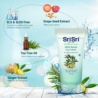 Anti Acne Face Wash - For Radiant & Spotless Skin, 150ml