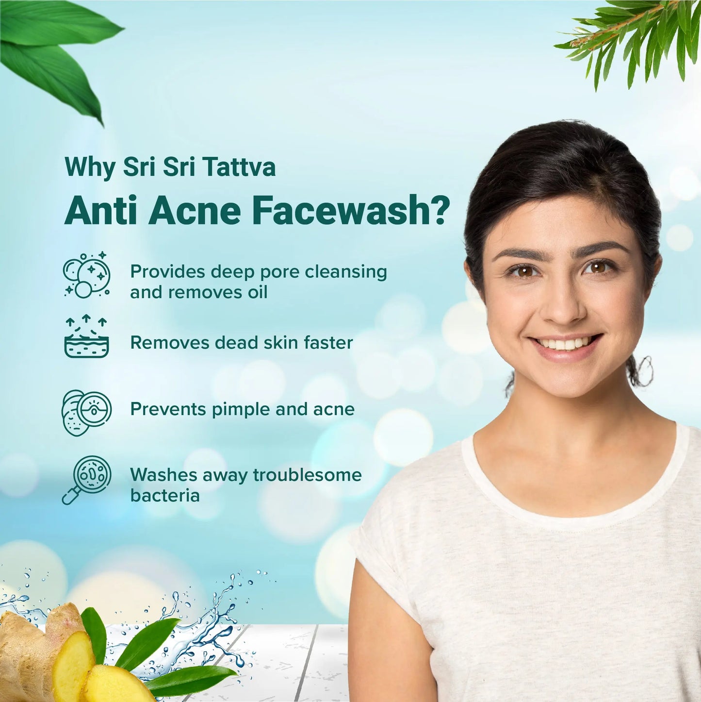 Anti Acne Face Wash - For Radiant & Spotless Skin, 150 ml
