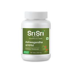 Ashwagandha - Stress Relief | Balances Nervous System | Promotes Quality Sleep | Restores Energy & Strength | 60 Tabs, 500mg - Ayurveda and Wellness | Oral Care | Personal Care 