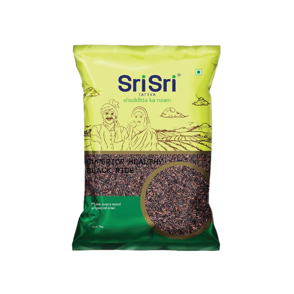 Black Rice - Superior Healthy Black Rice, 1kg - Sri Sri Tattva