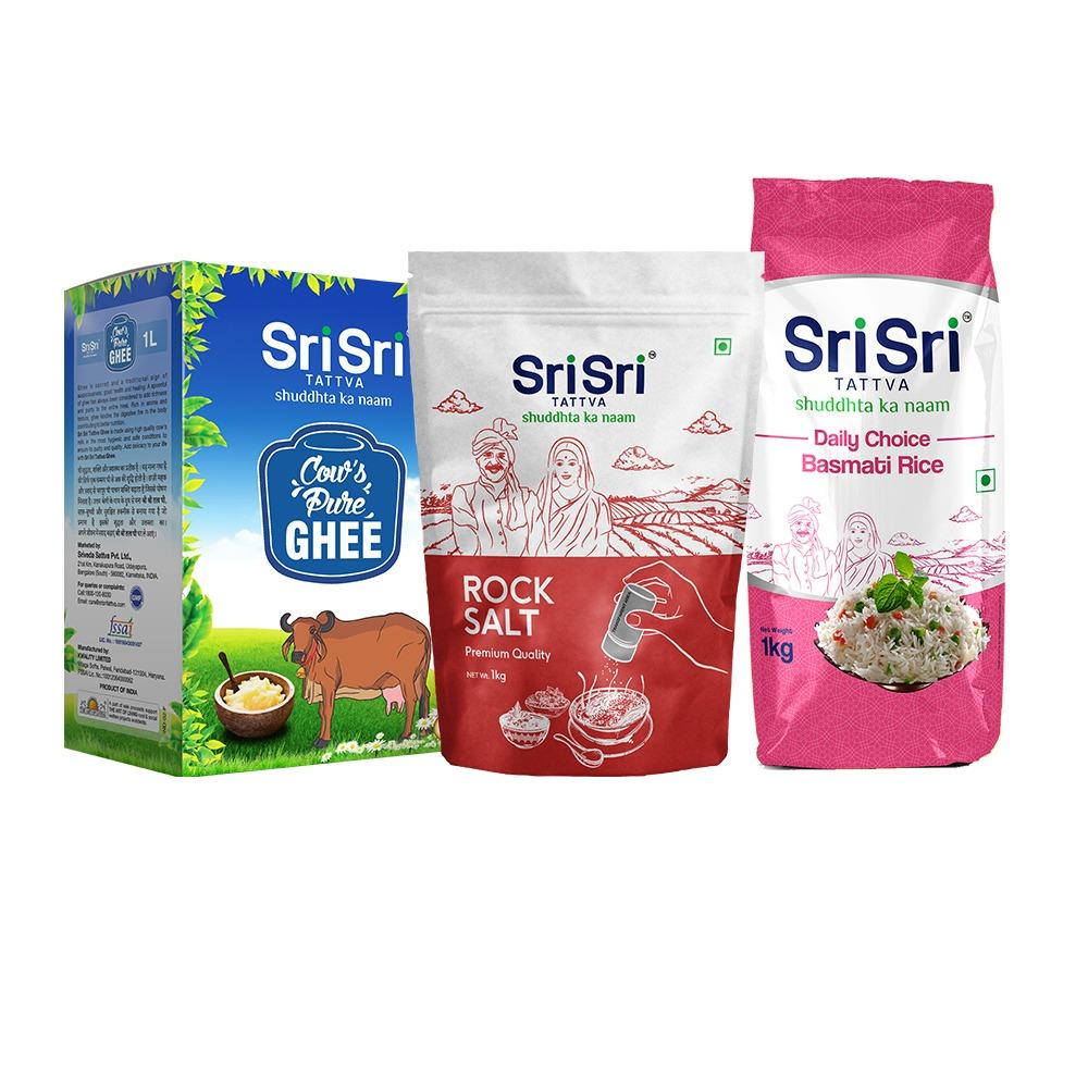 Kitchen Stars (Ghee, Rock Salt, Rice) - Sri Sri Tattva