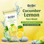 Cucumber & Lemon Face Wash - For Clear & Smooth Skin, 60ml - Sri Sri Tattva