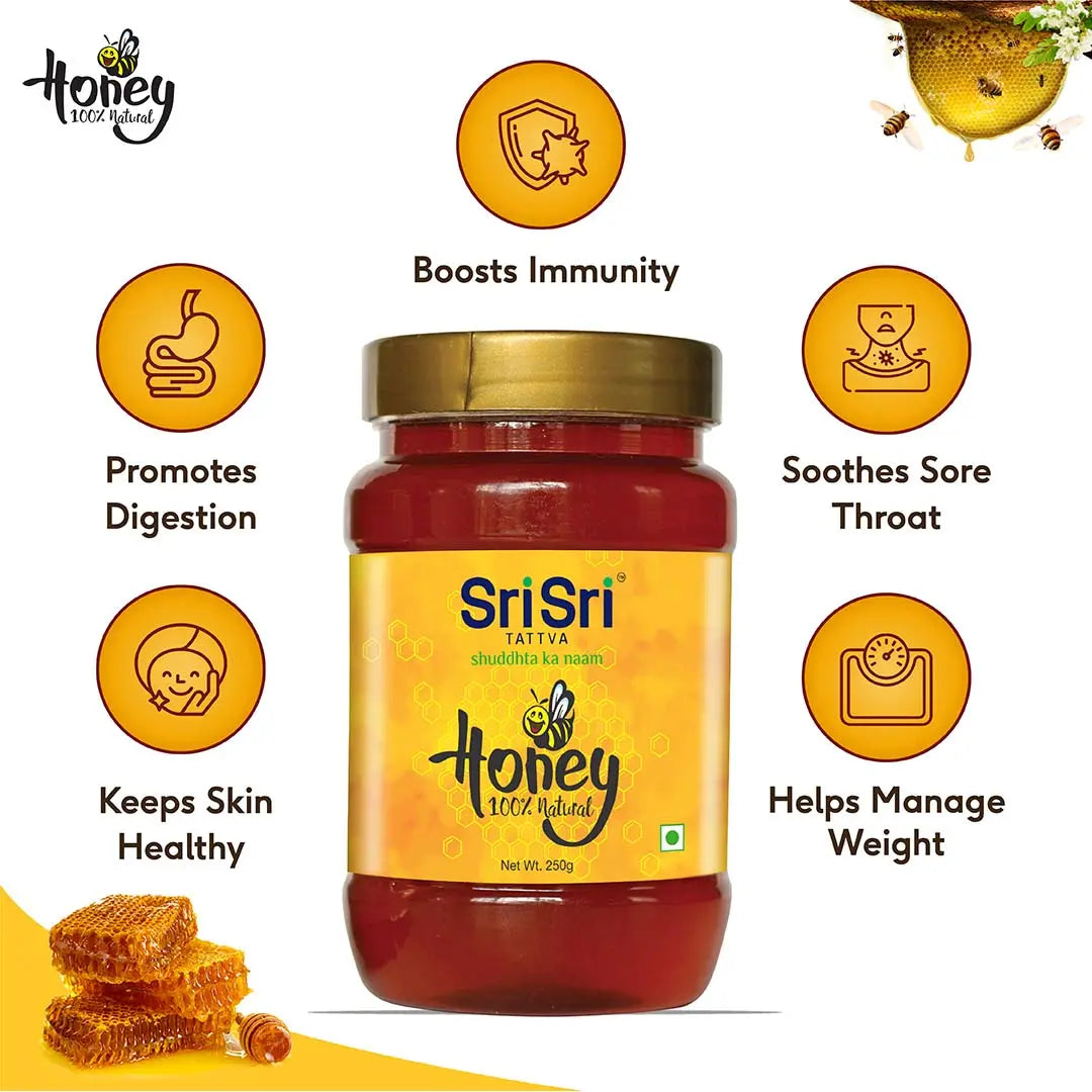 Honey - 100% Natural, 250g - Sri Sri Tattva