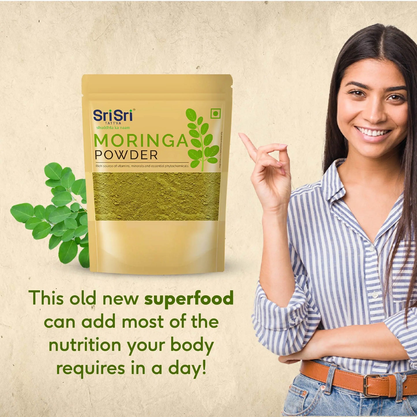 Moringa Powder, 100g - Sri Sri Tattva