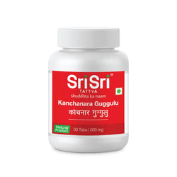 Kanchanara Guggulu - Thyroid, 30 Tabs | 500 mg - Stomach & Digestive Care 
