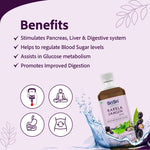 Karela Jamun Juice - Maintain Blood Sugar | Pancreatic Support, Improves Metabolism, Reduces Fatigue | 1L
