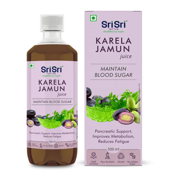 Karela Jamun Juice - Maintain Blood Sugar | Pancreatic Support, Improves Metabolism, Reduces Fatigue |  500ml