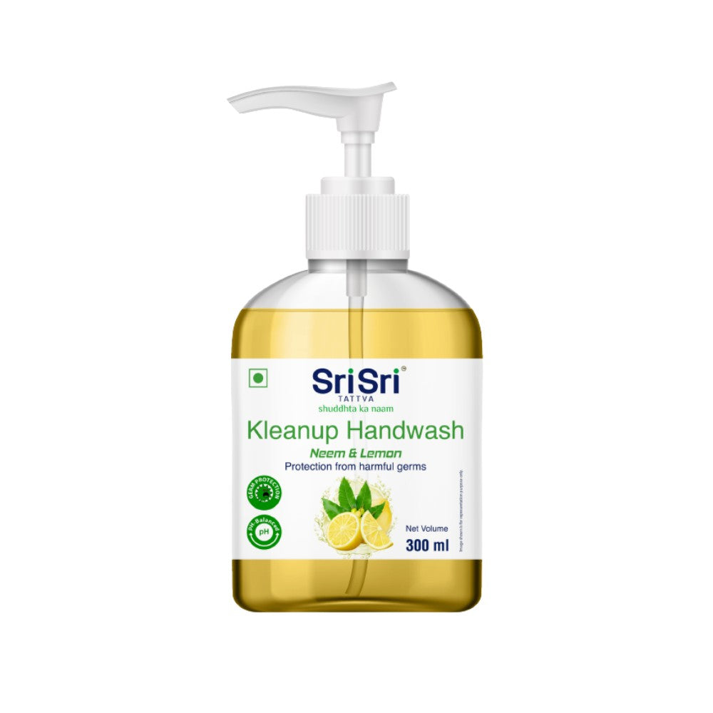 Kleanup Handwash Neem & Lemon, 300ml - Sri Sri Tattva