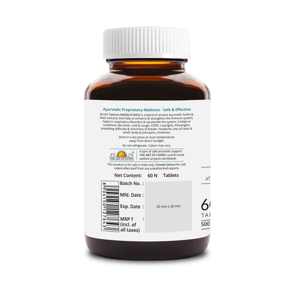 NAOQ19 - Anti Viral, 60 Tabs | 500mg - Sri Sri Tattva