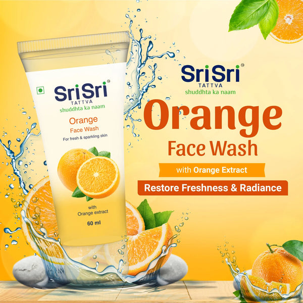 Orange Face Wash - Feel of Freshness, 60ml - Sri Sri Tattva