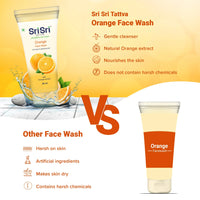 Orange Face Wash - Feel of Freshness, 60ml - Sri Sri Tattva