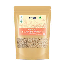 Organic Brown Basmati Rice Unpolished, 1kg - Organic Staples & Millets 