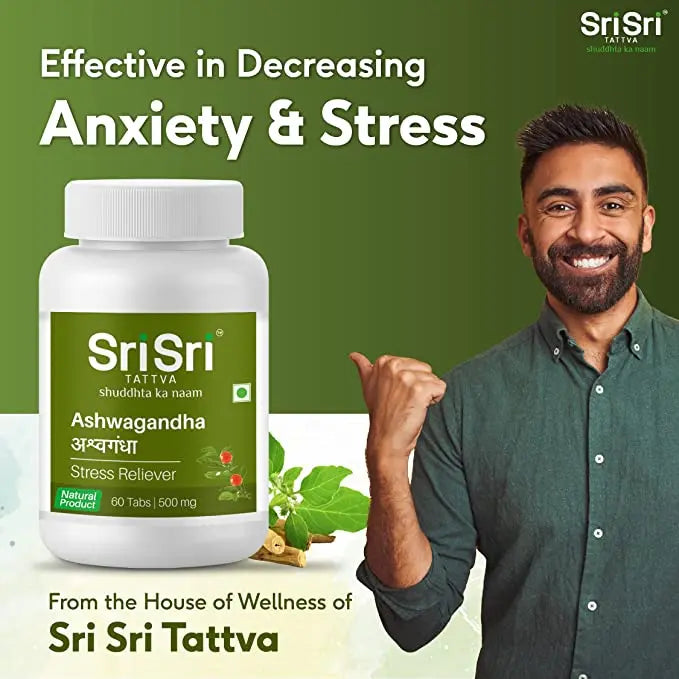 Ashwagandha - 60 Tabs | 500mg - Sri Sri Tattva