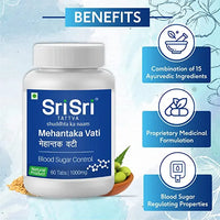Mehantaka Vati - Blood Sugar Control | Prevent, Treat & Beat Diabetes With Effective End Organ Protection | Ayurvedic Natural Product | 60 Tabs, 1000mg
